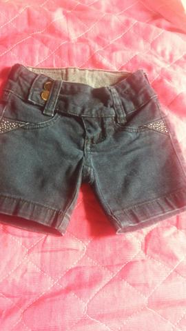 Shorte infantil feminino