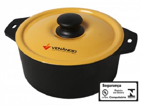 Panela de Ferro Fundido com Tampa Esmaltada - Marcos