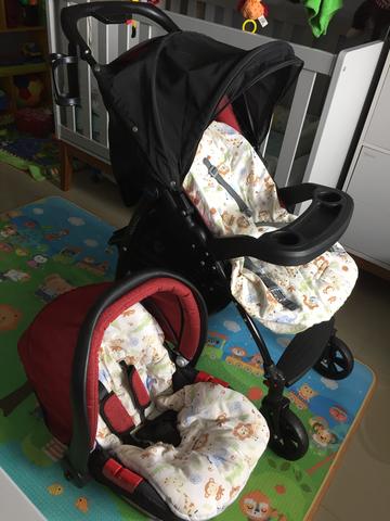 Burigotto Peg Perego Carrinho de bebê + bebê conforto - Foto 6