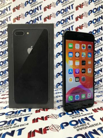 Oportunidade iPhone 8 Plus 64GB Black - seminovo - aceito iPhone na troca - Loja Centro