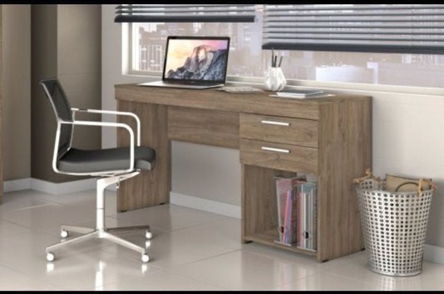 Escritório sala mesa office escrivaninha  - Foto 2