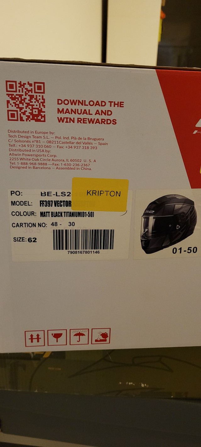 NOVO - Capacete LS2 FF397 Vector Kripton - Parcelo no cartão! - Foto 4