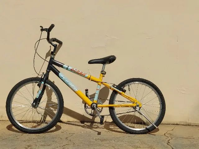 Bicicleta Aro 20 Infantil Verden Ocean Preta e Amarela