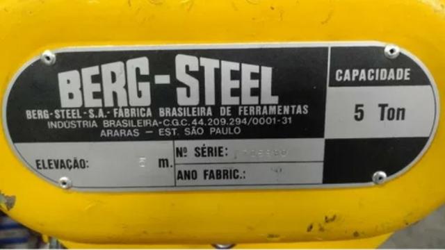 Talha Manual Berg Steel BS Super 5 Ton x 5 m - Foto 3