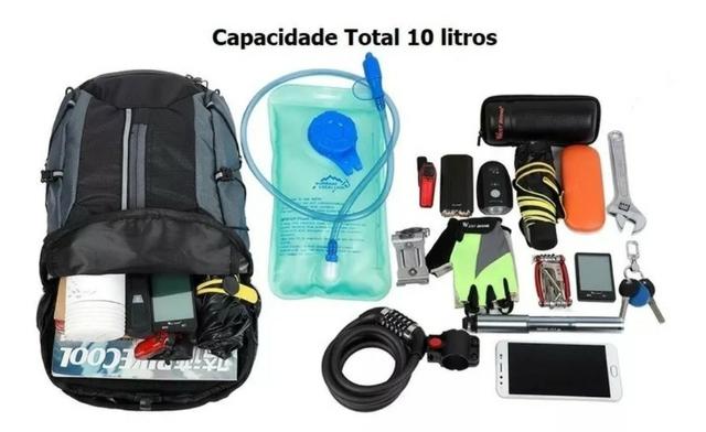 Mochila De Hidratação + Bolsa de Água 2 Litros - Foto 6