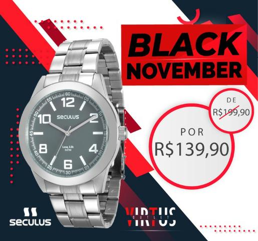 Mega Promoção de Relógio Seculus Masculino de R$ 199,90 por R$ 139,90 - Foto 4