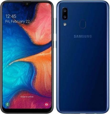 Samsung A20 Azul zero com nota