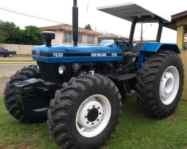 Trator Agrícola NH New Holland 7630, 4X4, ano 2005, Revisado