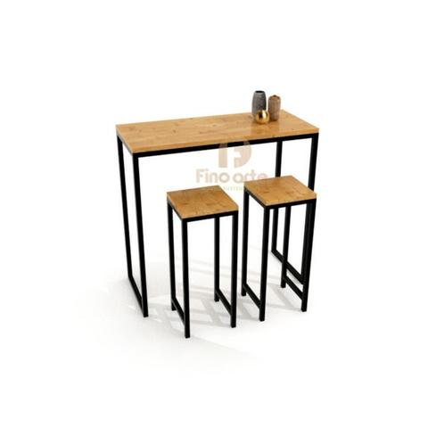 Mesa Bistrô Luiza +2 banquetas estilo industrial - Fazemos sob medida