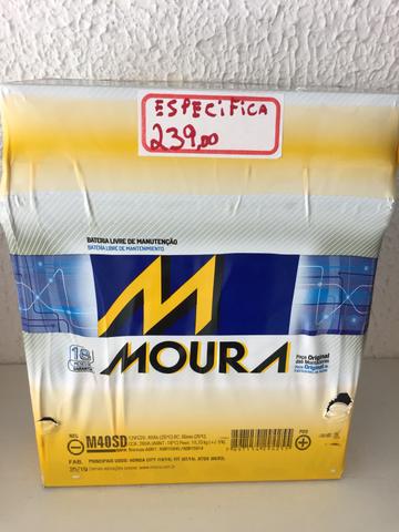 Bateria moura específica Honda Citi Fit atos garantia 18 meses a base de troca