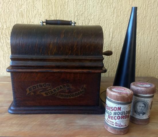 Fonógrafo Gramofone Thomas Edison 1900 - Foto 2