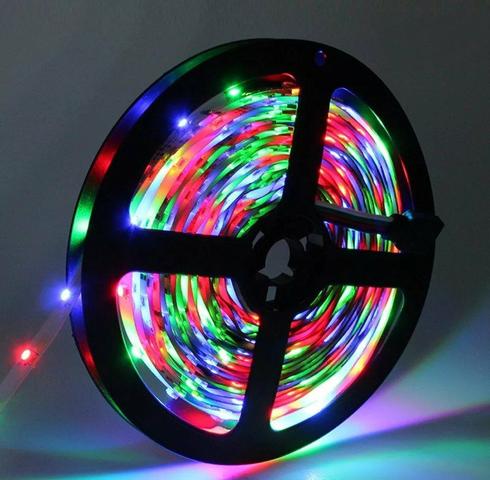Fita Led 5 Metros Rgb 16 Cores Prova D'agua Fonte Controle - Foto 5