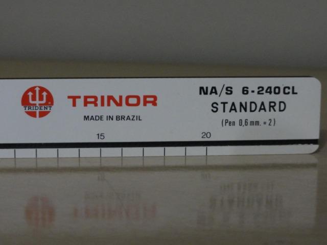 Régua Para Normógrafo 6-240 Cl Trident Trinor Nova