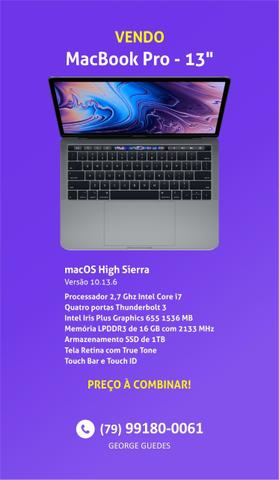 Mac book Pro 2018 (outubro)