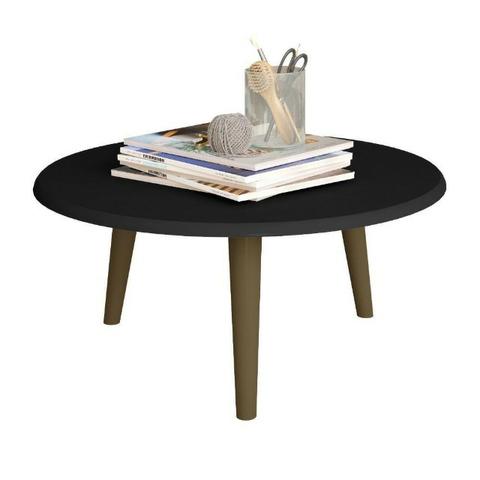 Conjunto Mesa De Centro E Mesas Laterais Preto - Bechara - Foto 3
