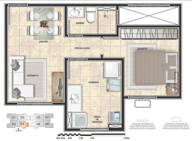 CB Saia do aluguel! Vila Natal Condomínio em Jaboatão, Seringueiras. 43m² - Foto 7