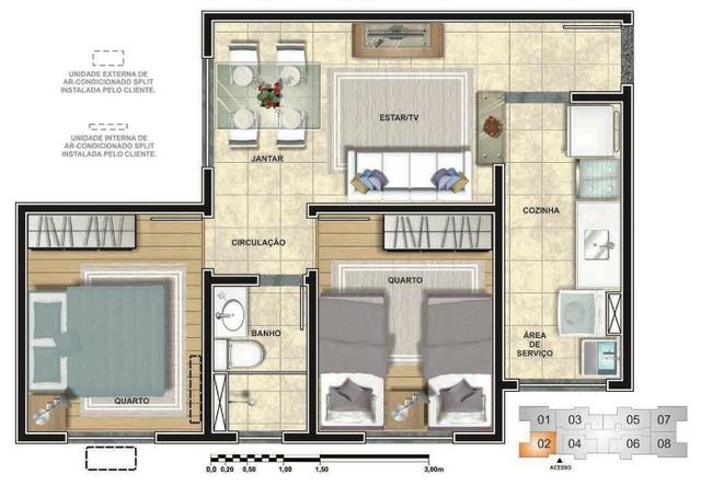 CB Saia do aluguel! Vila Natal Condomínio em Jaboatão, Seringueiras. 43m² - Foto 9