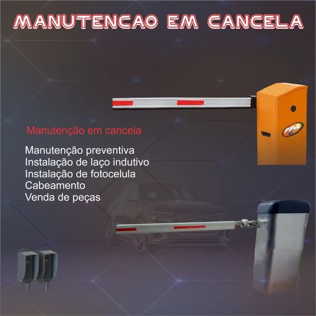 Manutenção em cancela