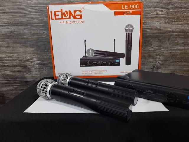 Microfone Duplo sem Fio UHF - Foto 6