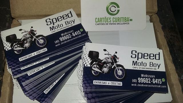 Promoção Cartão de Visitas - Criação da Arte+Impressão+Entrega Grátis - Foto 3