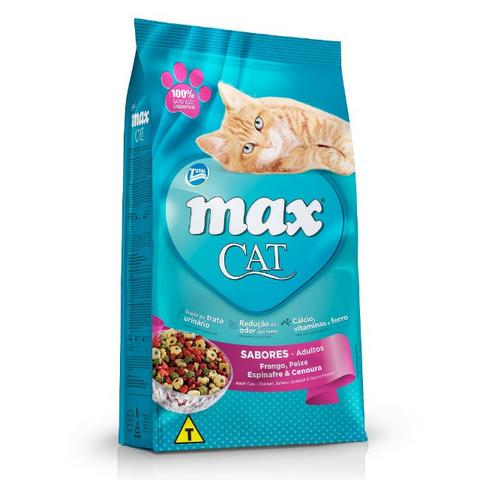 Ração Max Cat Sabores ou Sabores do Mar 20 kg