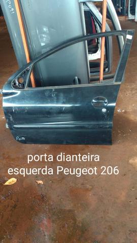 Porta dianteira esquerda pegeout 206