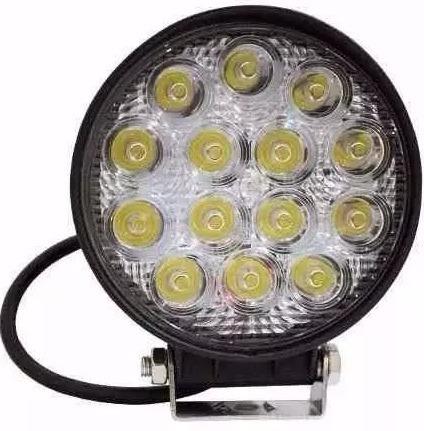 Farol Milha 14 Leds Redondo 42w 12v