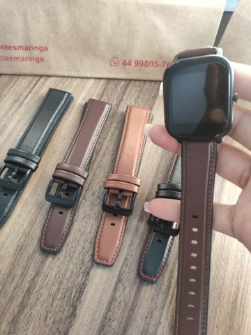 Pulseira de Couro para Amazfit Bip