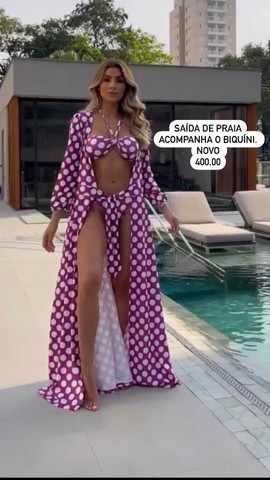 Saída de praia mais o biquíni 