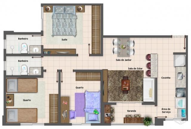 Apartamento 3 quartos com suítes próximo ao Bretas e Pecuária - Vila Jaraguá Oportunidade - Foto 4