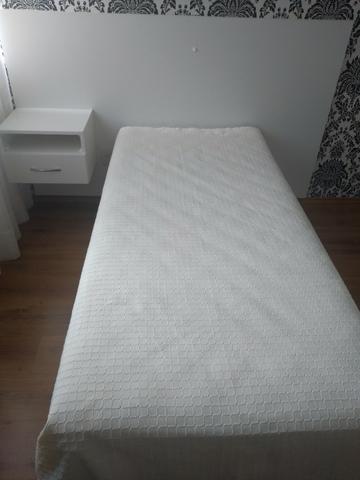 Conjunto cama box solteiro + cabeceira e criado - Foto 5