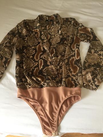 Camisa body animal print P - Foto 4