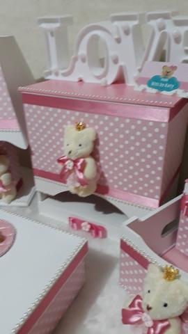 Kit Higiene Bebê Ursinha Princesa Baby - Foto 5