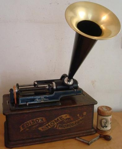 Fonógrafo Gramofone Thomas Edison 1900