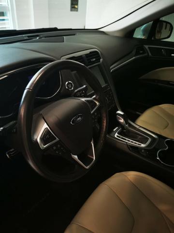 Ford/ Fusion Top de LInha - Ano 2015/2015 - Unico dono - Branco com interior caramelo - Foto 3