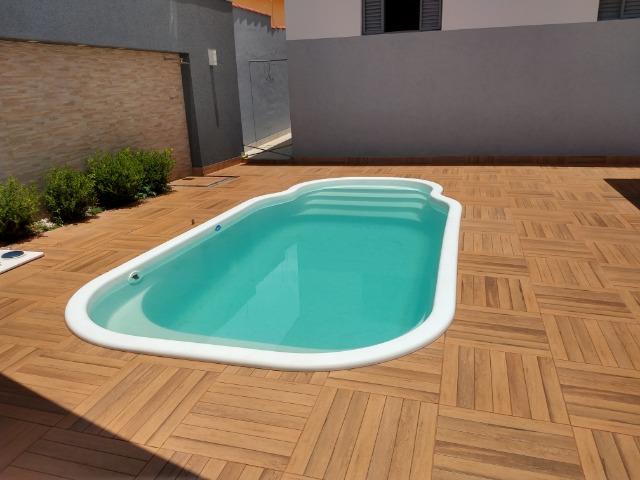 Excelente casa com piscina no bairro valparaiso em patos de minas/mg - Foto 14