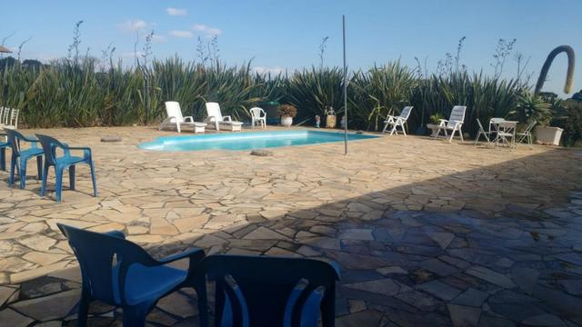 Chacara em Campo Magro casa 300mts Piscina est permuta Imoveis carros - Foto 2
