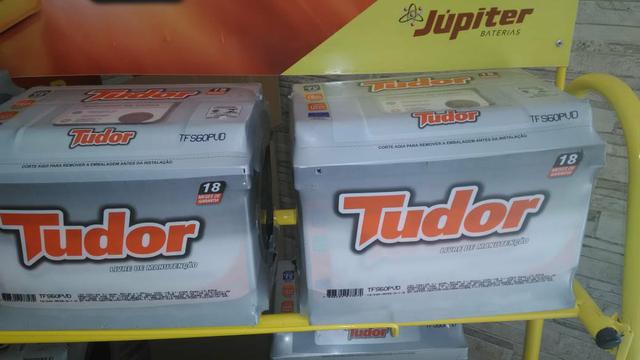 Bateria tudor 60 ah com garantia entrega grátis a base de troca