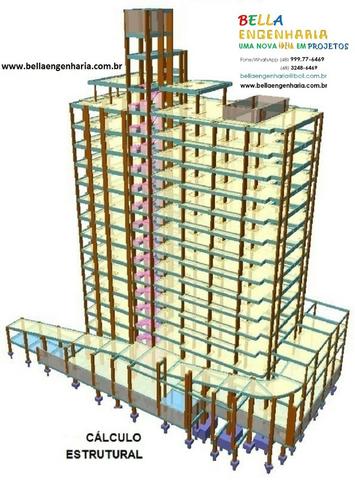 Calculo Estrutural Regularização Edificações Clinicas Geriátricas Casas Repouso Colégio - Foto 3