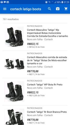 Bota motociclista Cortech Latigo n.43 BR