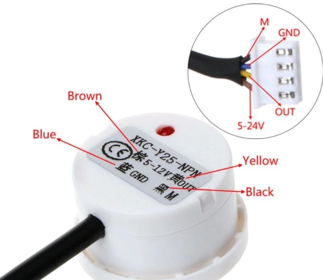 Sensor De Nível De Água Sem Contato Liquido Xkc-y25-pnp Dc5 12v Automação COD-AM403  - Foto 2