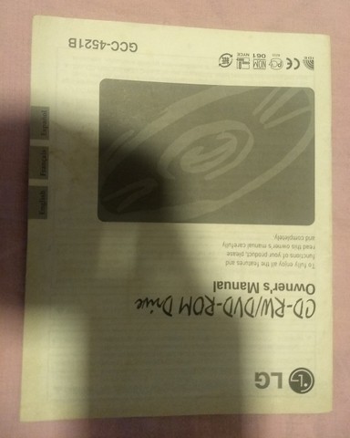 manual de instruções CD-RW / DVD-ROM drive LG Gcc-4521B