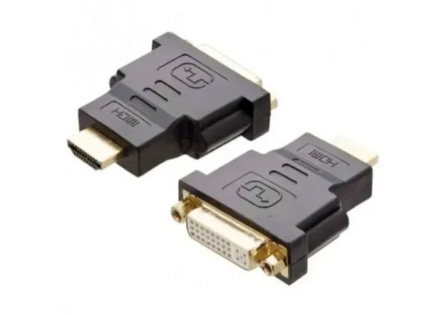 Conversor Adaptador Hdmi Macho Para Dvi-i 24+5 Femea Monitor Arduino Automação COD-CP467  - Foto 2