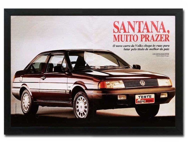 VW Santana 1991 - Kit com 2 quadros decorativos