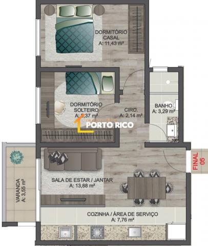 Apartamento à venda com 2 dormitórios em Sanvitto, Caxias do sul cod:1785 - Foto 6