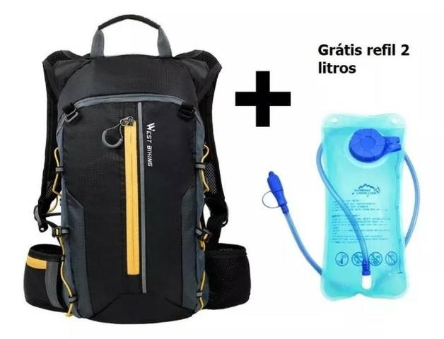 Mochila De Hidratação + Bolsa de Água 2 Litros - Foto 2