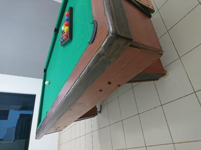 Mesa de Sinuca com Gaveta 1,27 x 2,27, Oportunidade! - Foto 2