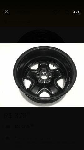 Rodas com calotas fiat touro 16