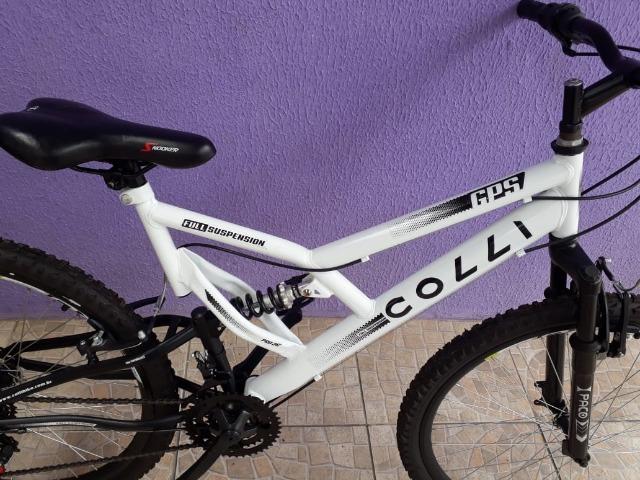 Bicicleta Colli Fulls GPS Aro 26 21 Marchas Suspensão Dupla 220