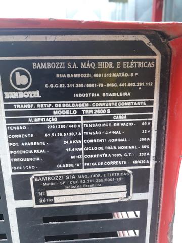 Máquina de solda bambozzi 430a trr 2600s - Foto 2